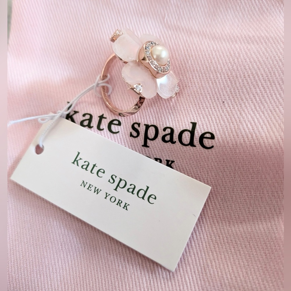 KATE SPADE NEW YORK SPADE FLOWER RING - Picture 2 of 14
